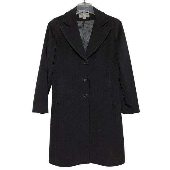 Vintage Lambswool Cashmere Overcoat 6 Pockets Minimalist Neutral Luxury Preppy - Picture 3 of 12